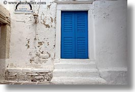 blues, dolphins, doors & windows, europe, greece, horizontal, naxos, shutters, signs, stairs, white wash, photograph