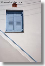 blues, doors & windows, europe, greece, naxos, railing, vertical, windows, photograph