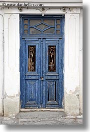 blues, doors, doors & windows, europe, greece, locks, naxos, old, vertical, photograph