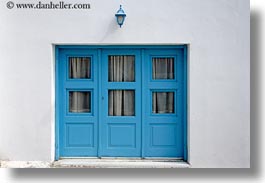 blues, doors, doors & windows, europe, greece, horizontal, lamps, naxos, threes, white wash, photograph