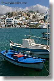 boats, europe, greece, harbor, naxos, towns, vertical, views, photograph