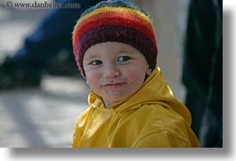 boys, clothes, emotions, europe, greece, hats, horizontal, jackets, naxos, people, rain, smiles, toddlers, yellow, photograph