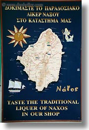 europe, greece, map, naxos, signs, vertical, photograph