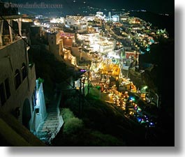 cityscapes, europe, greece, horizontal, leading, santorini, slow exposure, stairs, towns, photograph