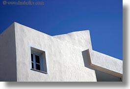 blues, buildings, europe, greece, horizontal, sky, tinos, white wash, windows, photograph