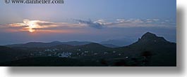 europe, greece, horizontal, panoramic, scenics, sunsets, tinos, photograph