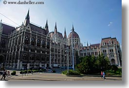 budapest, buildings, domes, europe, horizontal, hungary, parliament, structures, photograph