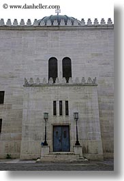 budapest, buildings, doors, europe, exteriors, hungary, jewish, religious, synagogue, temples, vertical, walls, photograph
