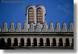 budapest, buildings, commandments, europe, exteriors, horizontal, hungary, synagogue, ten, photograph