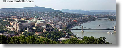 budapest, buildings, castle hill, castles, cityscapes, europe, hills, horizontal, hungary, nature, panoramic, rivers, structures, water, photograph
