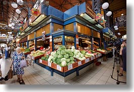 budapest, central market hall, europe, foods, fruits, horizontal, hungary, people, senior citizen, stands, womens, photograph