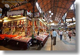 budapest, central market hall, europe, gifts, horizontal, hungary, shops, tourists, photograph