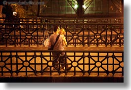 bridge, budapest, conceptual, couples, emotions, europe, horizontal, hugging, hungary, men, nite, people, romantic, slow exposure, womens, photograph
