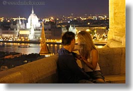 budapest, cityscapes, conceptual, couples, emotions, europe, horizontal, hungary, men, nite, people, romantic, slow exposure, womens, photograph