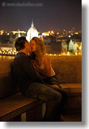 budapest, cityscapes, conceptual, couples, emotions, europe, hungary, men, nite, people, romantic, slow exposure, vertical, womens, photograph