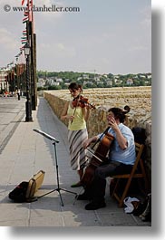 budapest, cello, couples, europe, hungary, men, people, vertical, violins, womens, photograph