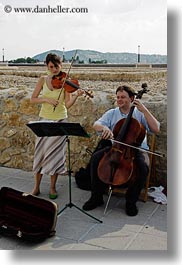 budapest, cello, couples, emotions, europe, hungary, men, people, smiles, vertical, violins, womens, photograph