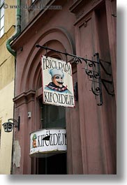 budapest, europe, hungary, restaurants, signs, vertical, photograph
