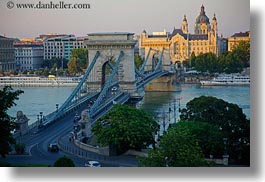 bridge, budapest, cityscapes, europe, horizontal, hungary, structures, szechenyi chain bridge, photograph