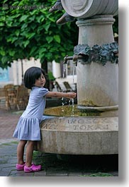 asian, childrens, europe, fountains, girls, hands, hungary, little, people, tarcal, vertical, washing, water, photograph