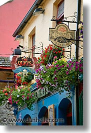 bars, connaught, connemara, europe, galway, ireland, irish, mayo county, quays, restaurants, vertical, western ireland, photograph