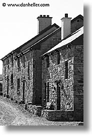 bricks, connaught, connemara, europe, houses, inishbofin, ireland, irish, mayo county, vertical, western ireland, photograph