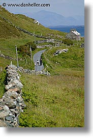 connaught, connemara, europe, inishbofin, ireland, irish, mayo county, roads, vertical, western ireland, winding, photograph