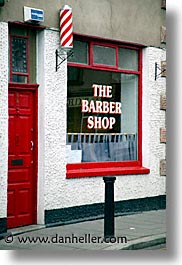 barbers, capital, cities, dalkey, dublin, eastern ireland, europe, ireland, irish, leinster, shops, vertical, photograph