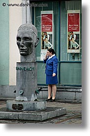 canyouhearmenow, cellphone, eastern ireland, europe, ireland, irish, kildare, leinster, statues, vertical, womens, photograph