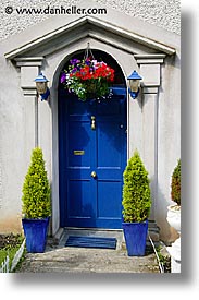 blues, cork, cork county, doors, europe, ireland, irish, munster, vertical, youghal, photograph