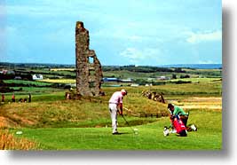 castles, cork county, europe, golf, horizontal, ireland, irish, loop head, loophead penninsula, munster, photograph