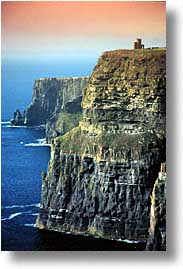 cliffs of moher, cork county, europe, ireland, irish, moher cliffs, munster, obriens, towers, vertical, photograph