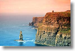 cliffs of moher, cork county, europe, horizontal, ireland, irish, moher cliffs, munster, obriens, towers, photograph
