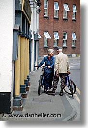 athlone, bicycles, county shannon, couples, europe, ireland, irish, old, shannon, shannon river, vertical, photograph