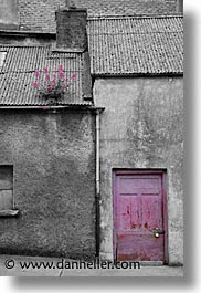 athlone, black and white, county shannon, doors, europe, ireland, irish, pink, shannon, shannon river, vertical, photograph