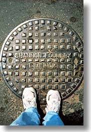 county shannon, europe, ireland, irish, limerick, manholes, shannon, shannon river, vertical, photograph