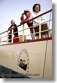 boats, europe, girls, goils, ireland, irish, people, river barge, shannon princess, shannon princess ii, vertical, water vessel, photograph