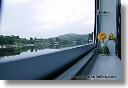 boats, europe, flowers, horizontal, ireland, irish, river barge, rooms, shannon princess, shannon princess ii, slow exposure, water vessel, windows, photograph