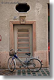bicycles, bolzano, dolomites, europe, italy, vertical, photograph