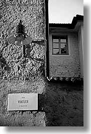 black and white, bolzano, dolomites, europe, italy, lamp posts, vertical, photograph