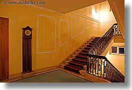 bolzano, clocks, dolomites, europe, hallway, horizontal, italy, parkhotel laurin, slow exposure, stairs, photograph