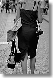 black and white, bolzano, dolomites, europe, italy, people, photographers, vertical, womens, photograph