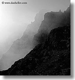 alto adige, black and white, dolomites, europe, italy, layered, layered mountains, mountains, square format, photograph