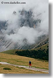 alto adige, dolomites, europe, hikers, italy, rasciesa, rasciesa massif, vertical, photograph