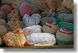 colorful, cookies, desserts, europe, foods, horizontal, italy, puglia, sweets, photograph