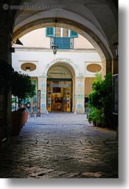 arches, europe, italy, lecce, puglia, stores, under, vertical, photograph
