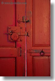 artifacts, doors, europe, italy, masseria murgia albanese, noci, old, puglia, red, vertical, photograph