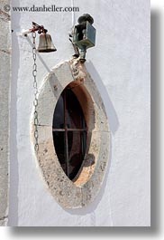 artifacts, bells, europe, italy, masseria murgia albanese, noci, oval, puglia, vertical, windows, photograph