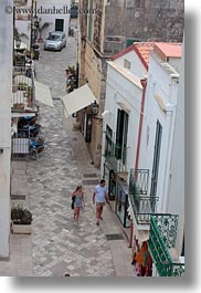 couples, europe, italy, otranto, puglia, towns, vertical, walking, photograph