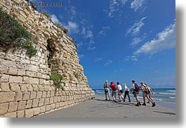 architectural ruins, beaches, coast, europe, hiking, horizontal, italy, porticciolo, puglia, roman, photograph